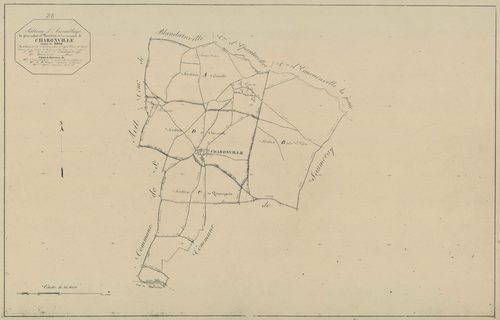 Tableau d'assemblage du plan parcellaire.