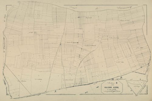 Section B, la Grande Epine, en une feuille.