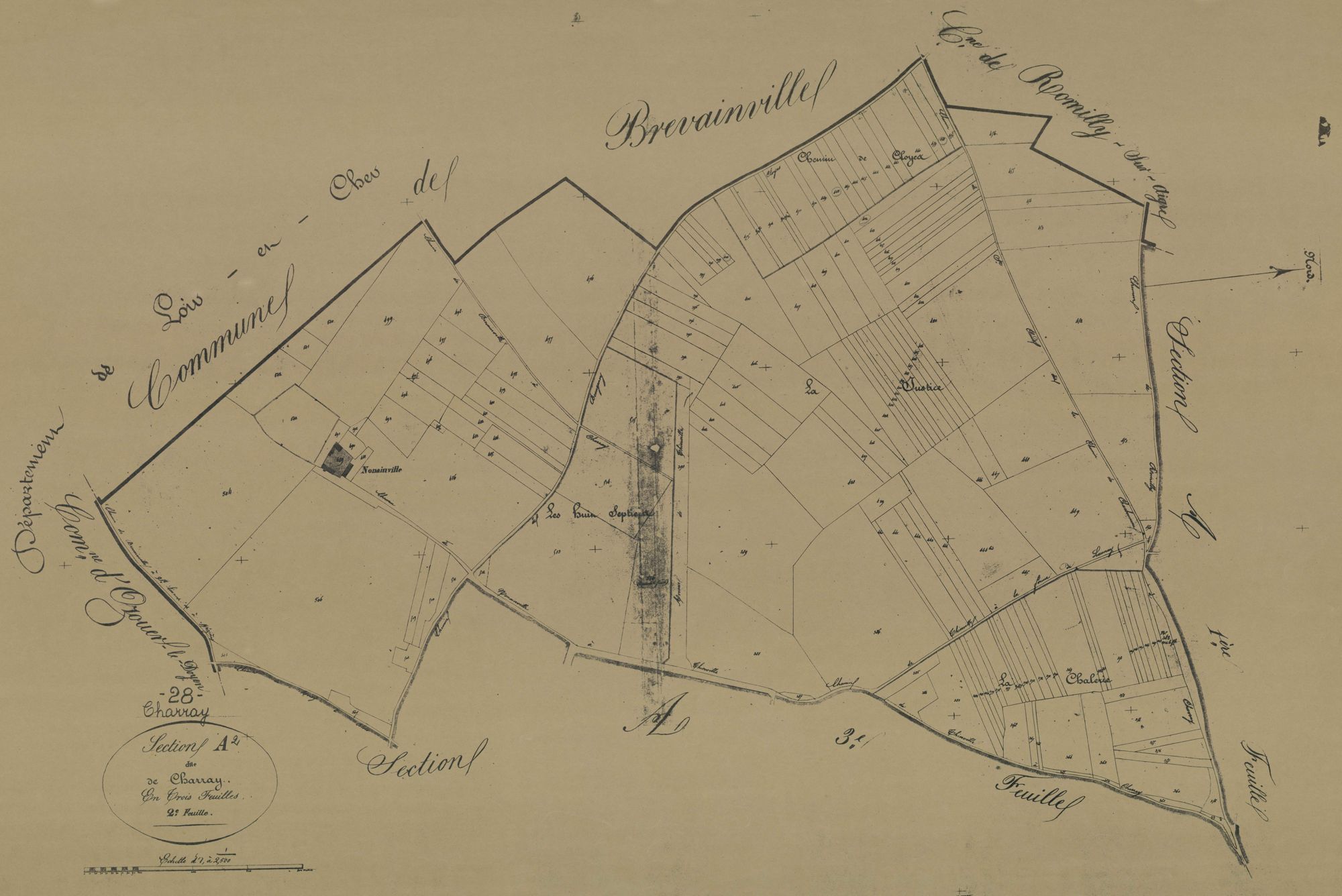 Section A, Charray, feuille 2.