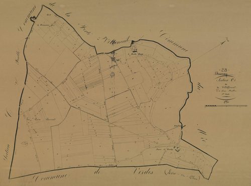 Section C, Villefleurs, feuille 1.