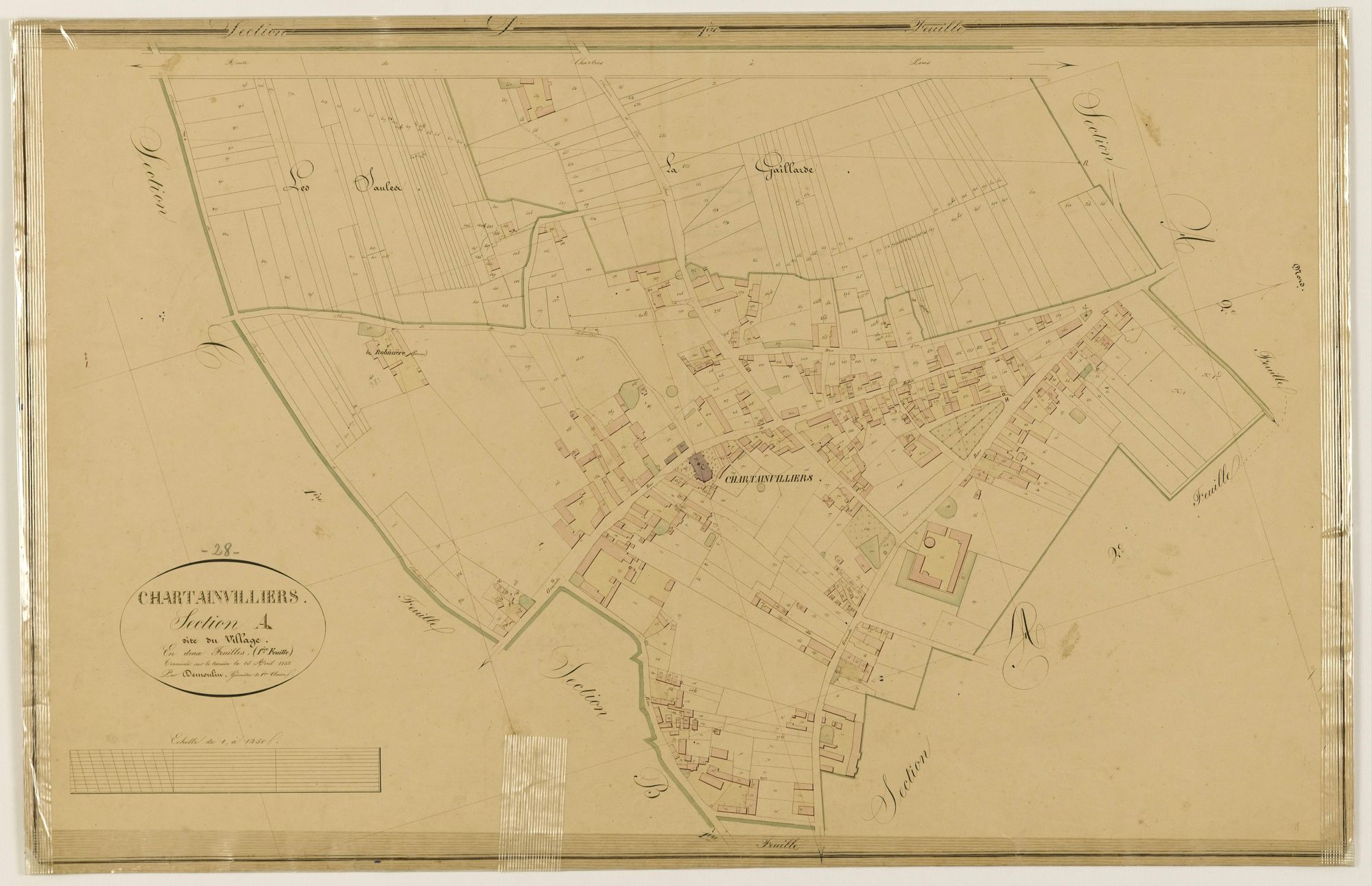 Section A, le Village, feuille 1.