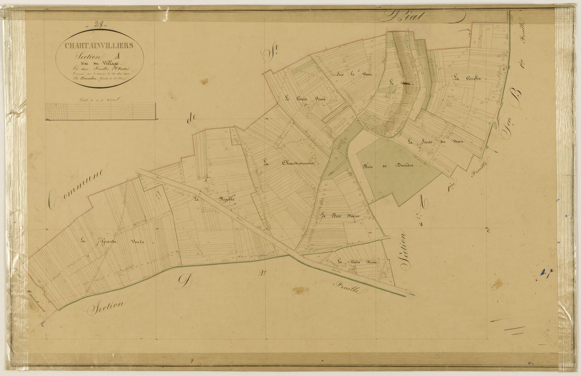 Section A, le Village, feuille 2.