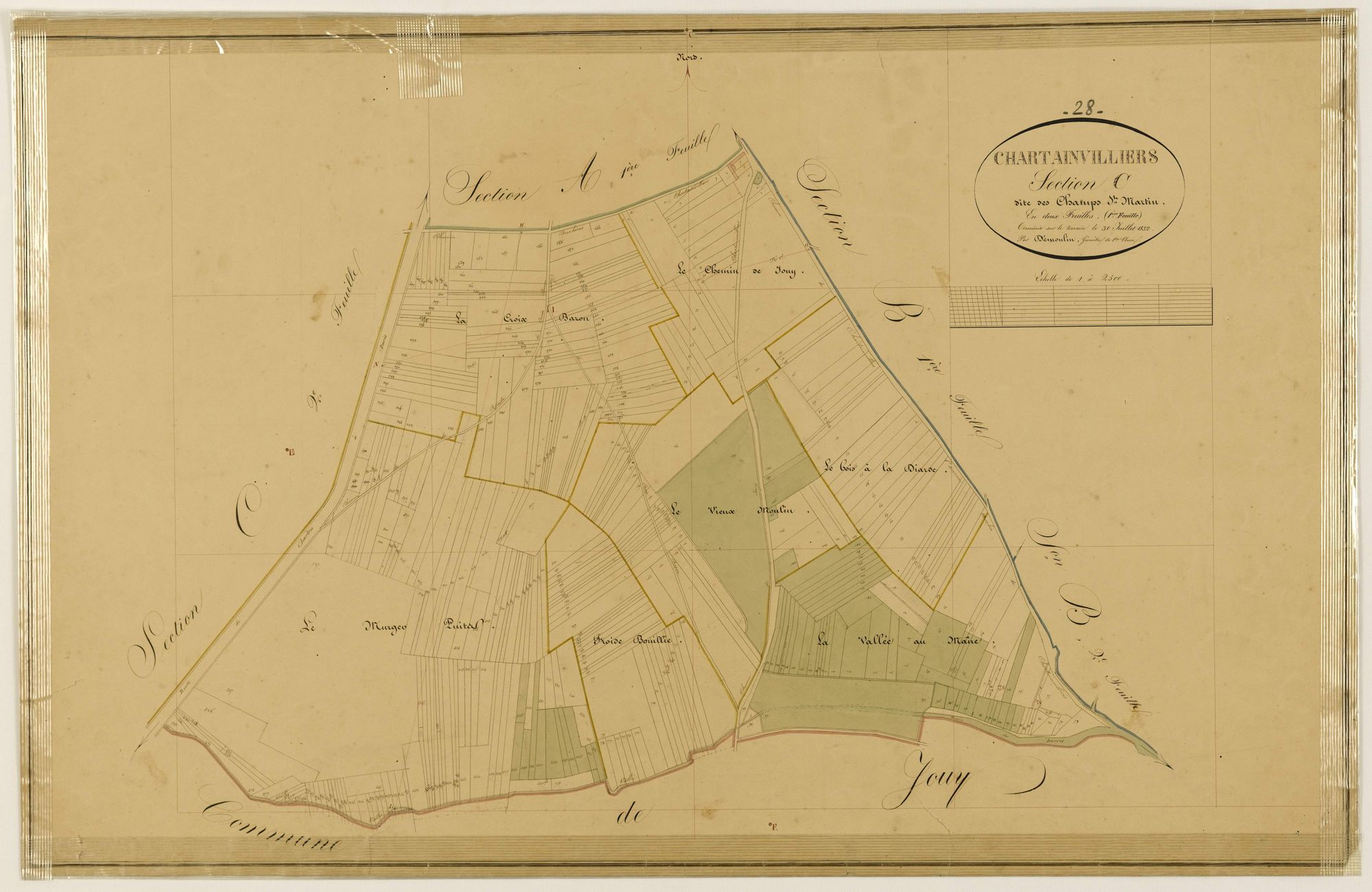 Section C, les Champs Saint-Martin, feuille 1.