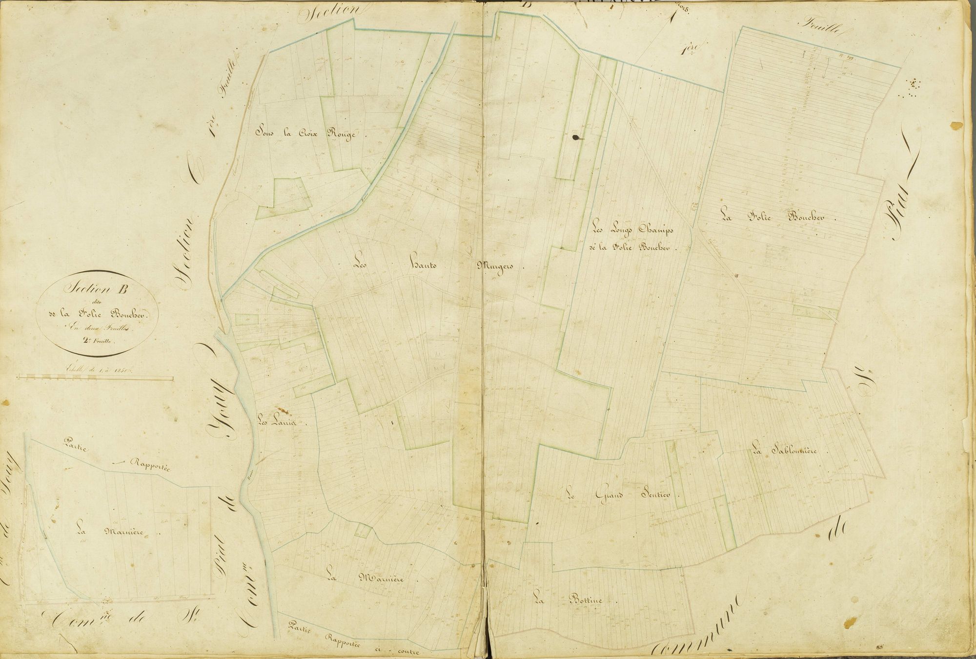 Section B, la Folie Boucher, feuille 2.
