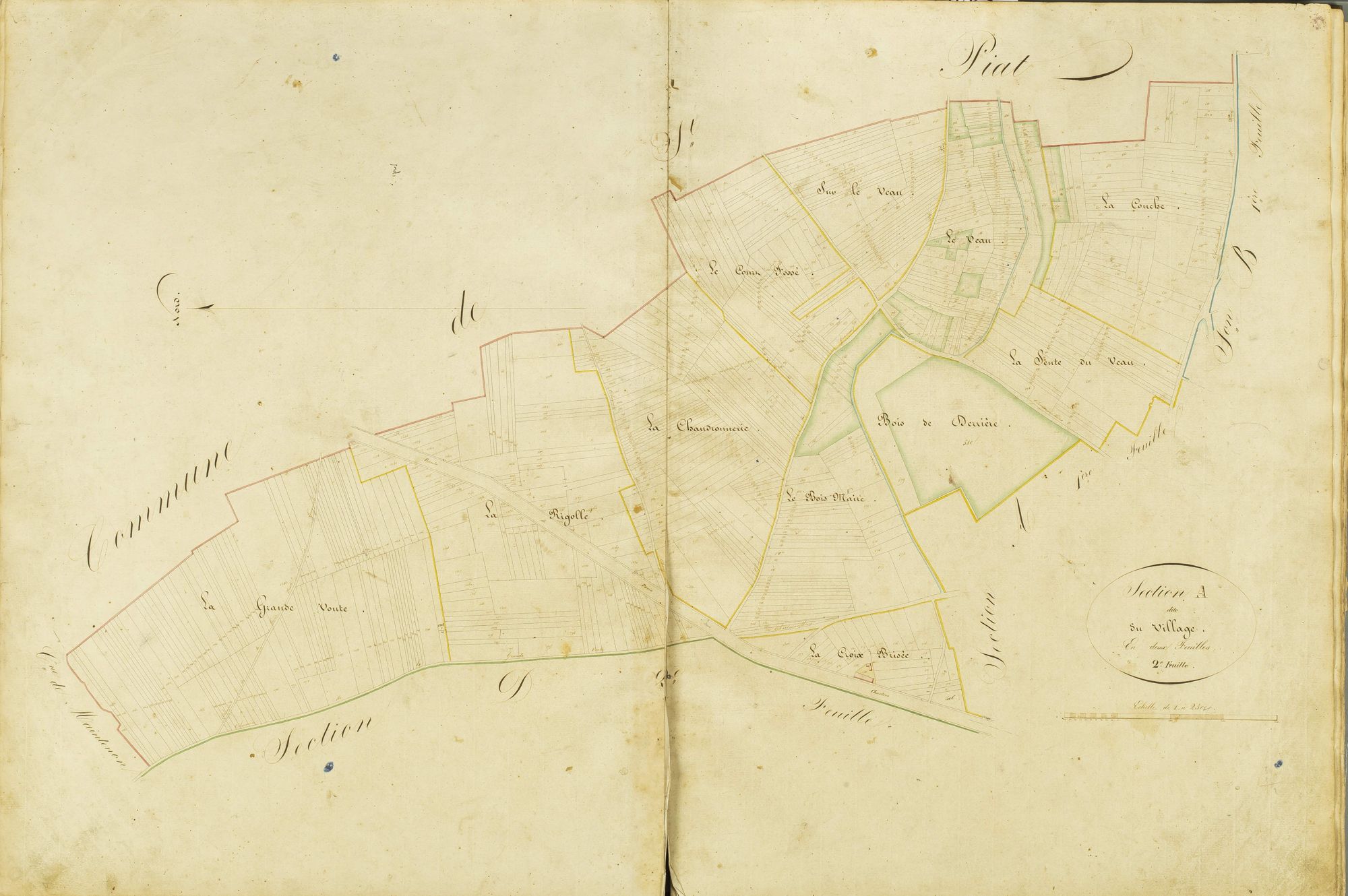 Section A, le Village, feuille 2.