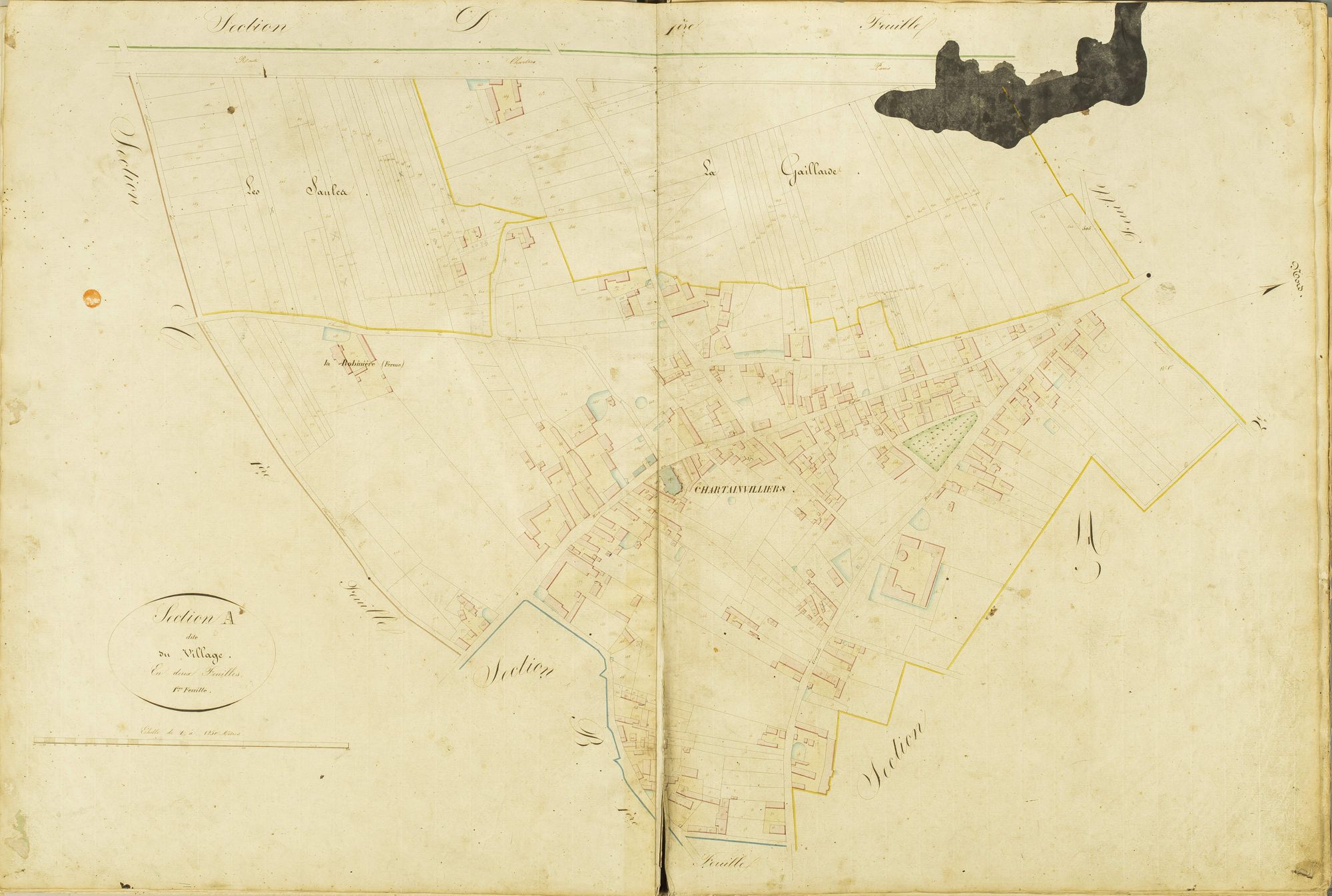 Section A, le Village, feuille 1.
