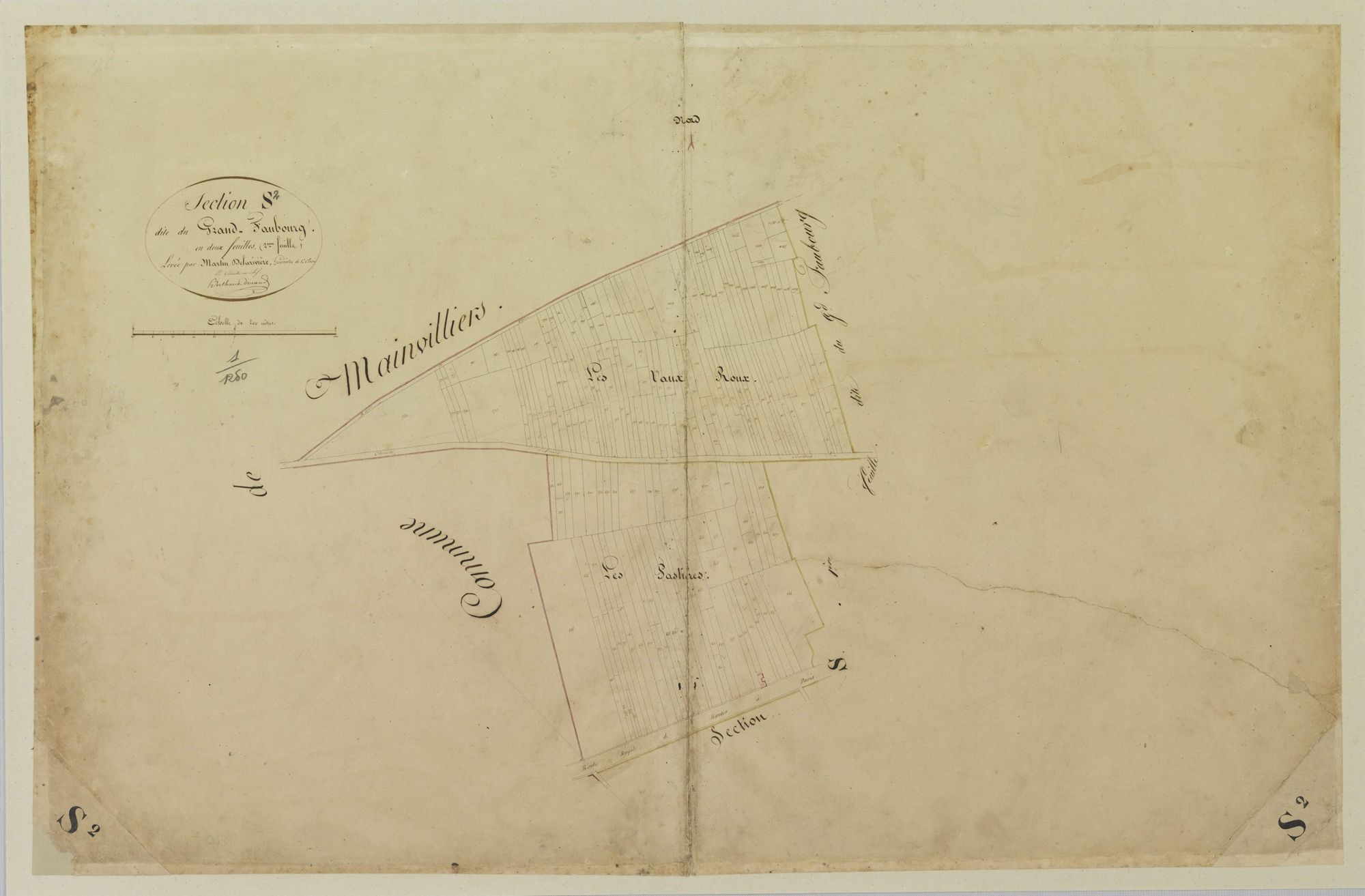 Section S, le Grand-Faubourg, feuille 2.