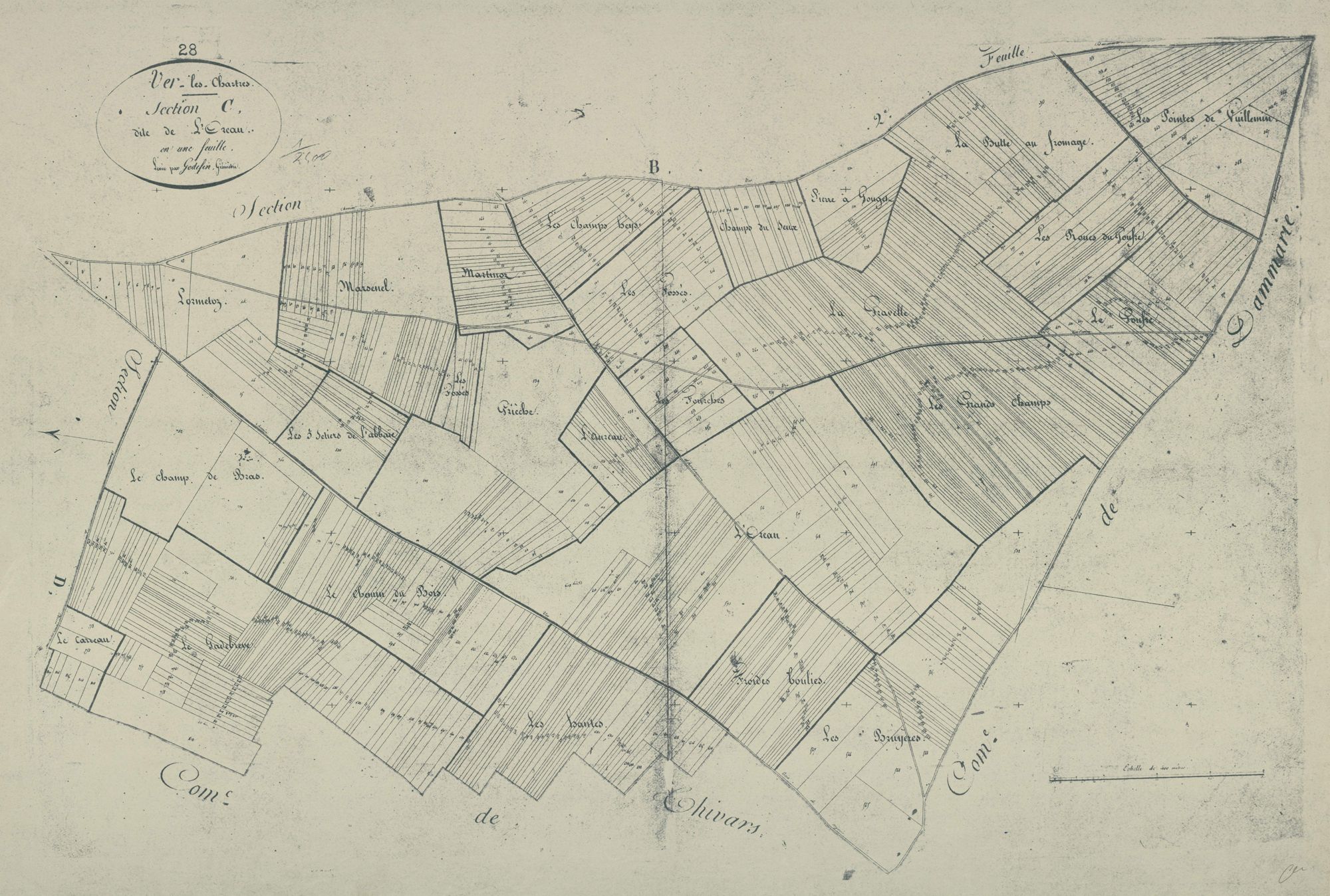 Section C, l'Oreau, en une feuille.