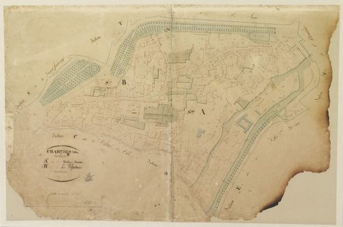 Section A, Notre-Dame, section B, la Préfecture, en une feuille.