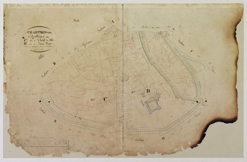 Section C, l'Hôtel de Ville, section D, Saint-Pierre, en une feuille.