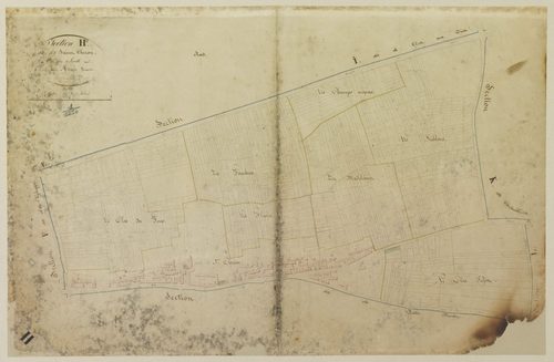 Section H, Saint-Chéron, en une feuille / Levée par Adam, Géomètre.
