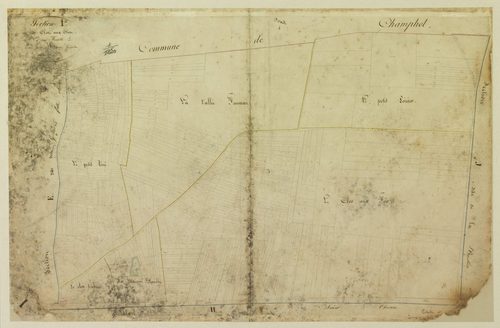 Section I, le Clos aux Fées, en une feuille / Levée par Adam, Géomètre.
