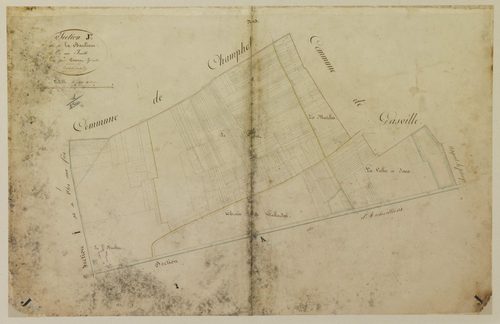 Section J, la Banlieue, en une feuille.