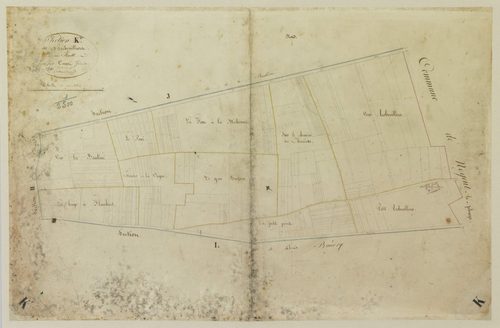 Section K, Archevilliers, en une feuille.
