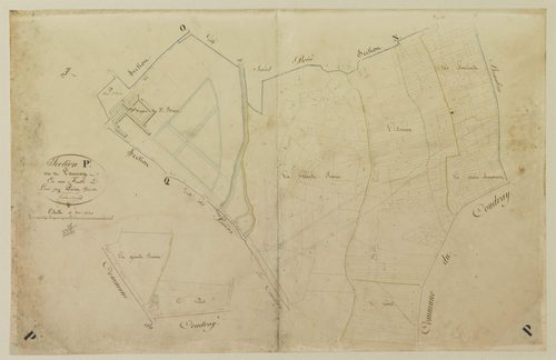 Section P, l'Aunay, en une feuille / Levée par Périer, Géomètre.