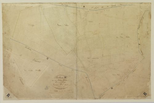 Section R, les Petits Blés, en une feuille / Levée par Périer, Géomètre.