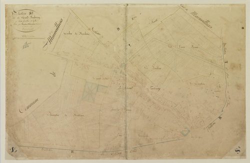 Section S, le Grand-Faubourg, feuille 1.