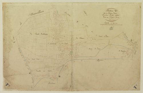 Section T, Saint-Jean, feuille 1 / Levée par Dufour, Géomètre.
