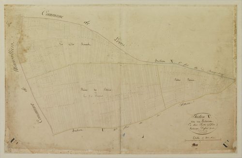 Section U, les Poteries, feuille 1 / Levée par Dufour, Géomètre.