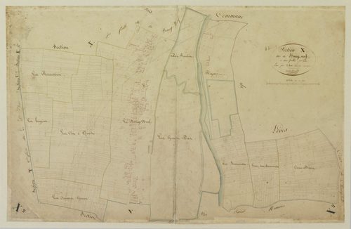 Section X, le Bourg-Neuf, feuille 2 / Levée par Dufour, Géomètre.