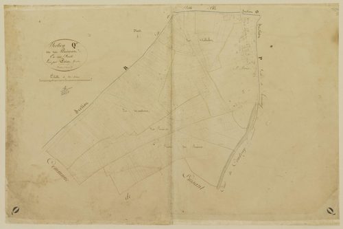 Section Q, les Perriers, en une feuille / Levée par Périer, Géomètre.