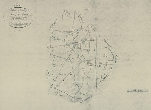 Tableau d'assemblage du plan parcellaire.
