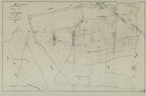 Section A, les Grenouillères, en une feuille.