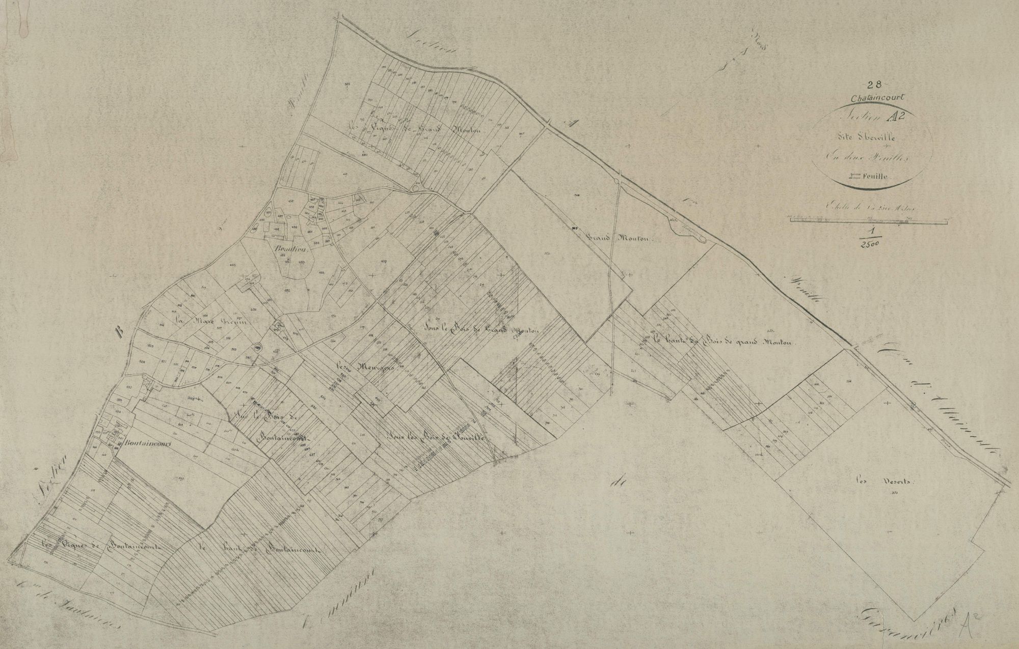 Section A, Herville, feuille 2.