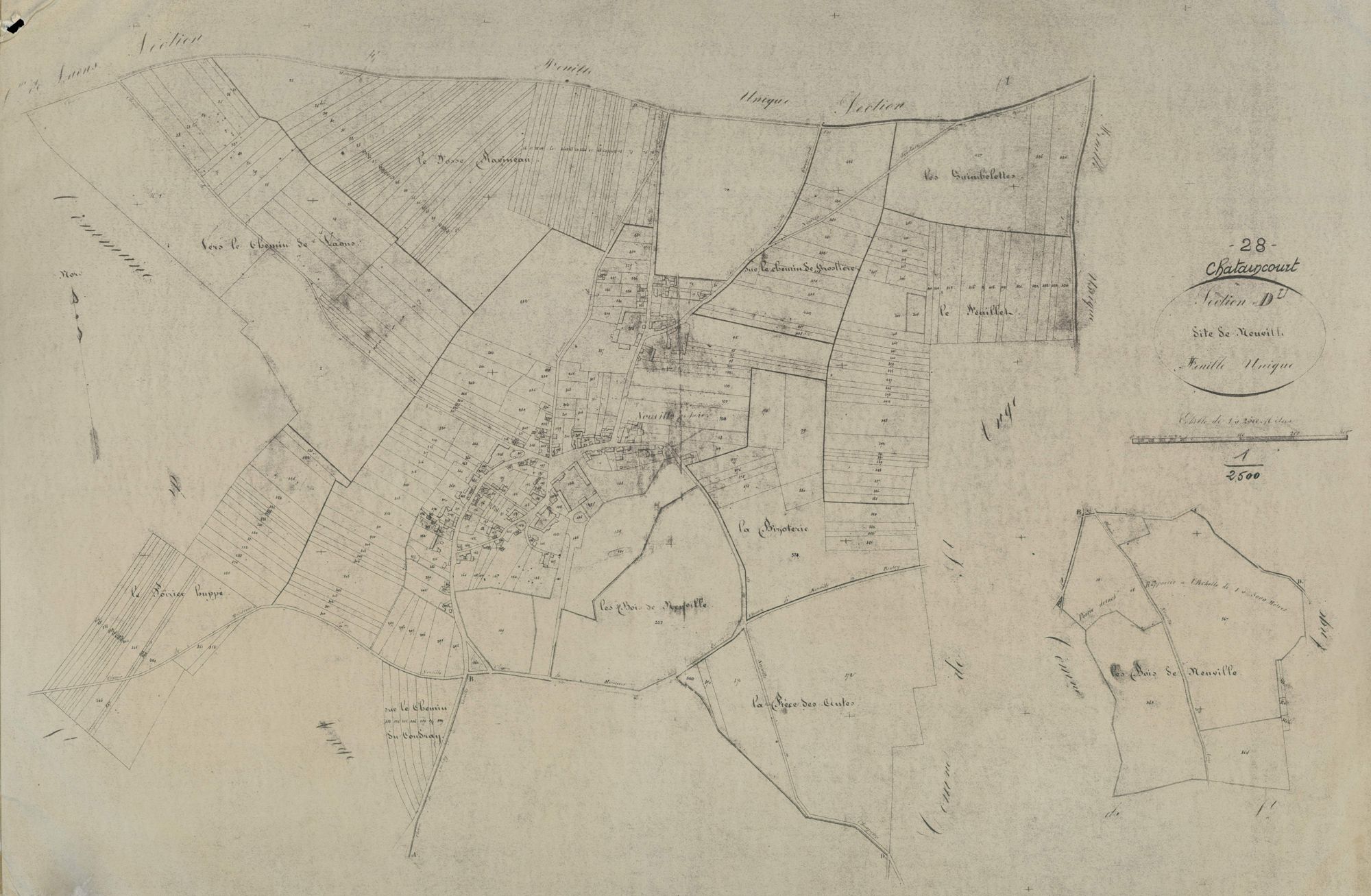 Section D, Neuville, en une feuille.