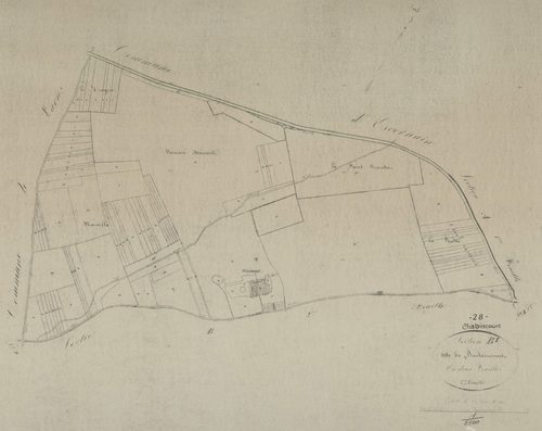 Section B, Boutaincourt, feuille 1.