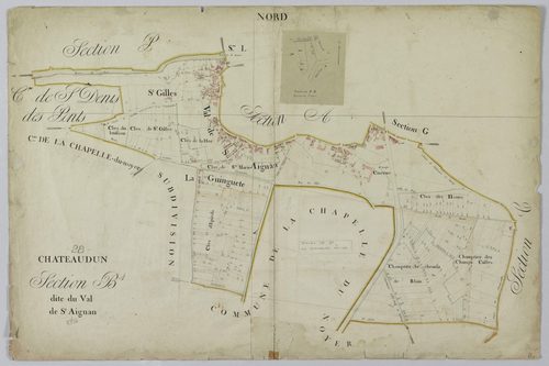 Section B, le Val de Saint-Aignan, feuille 1.