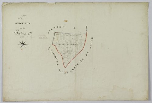 Subdivision de la section B, feuille 2.