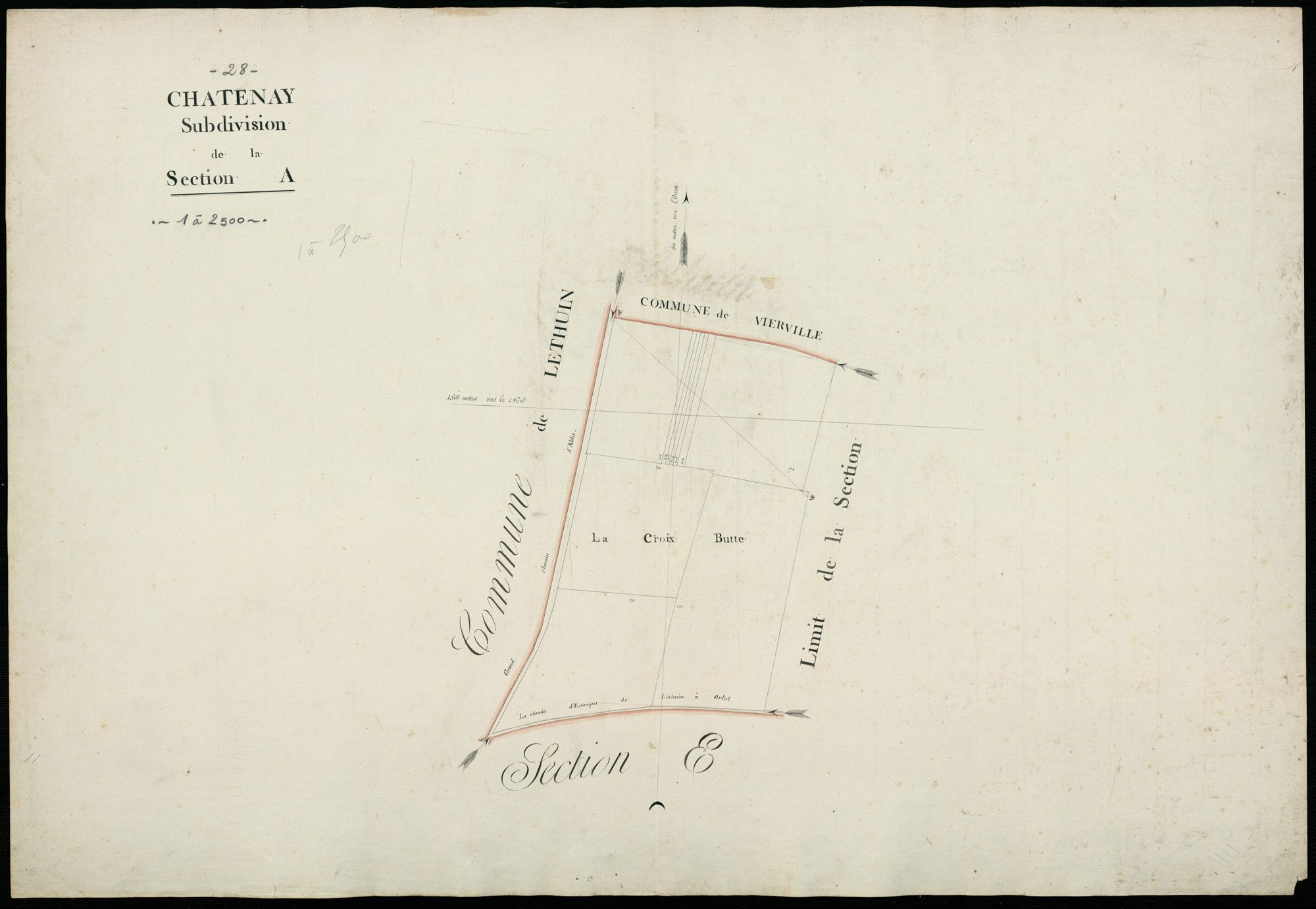Subdivision de la section A, feuille 2.