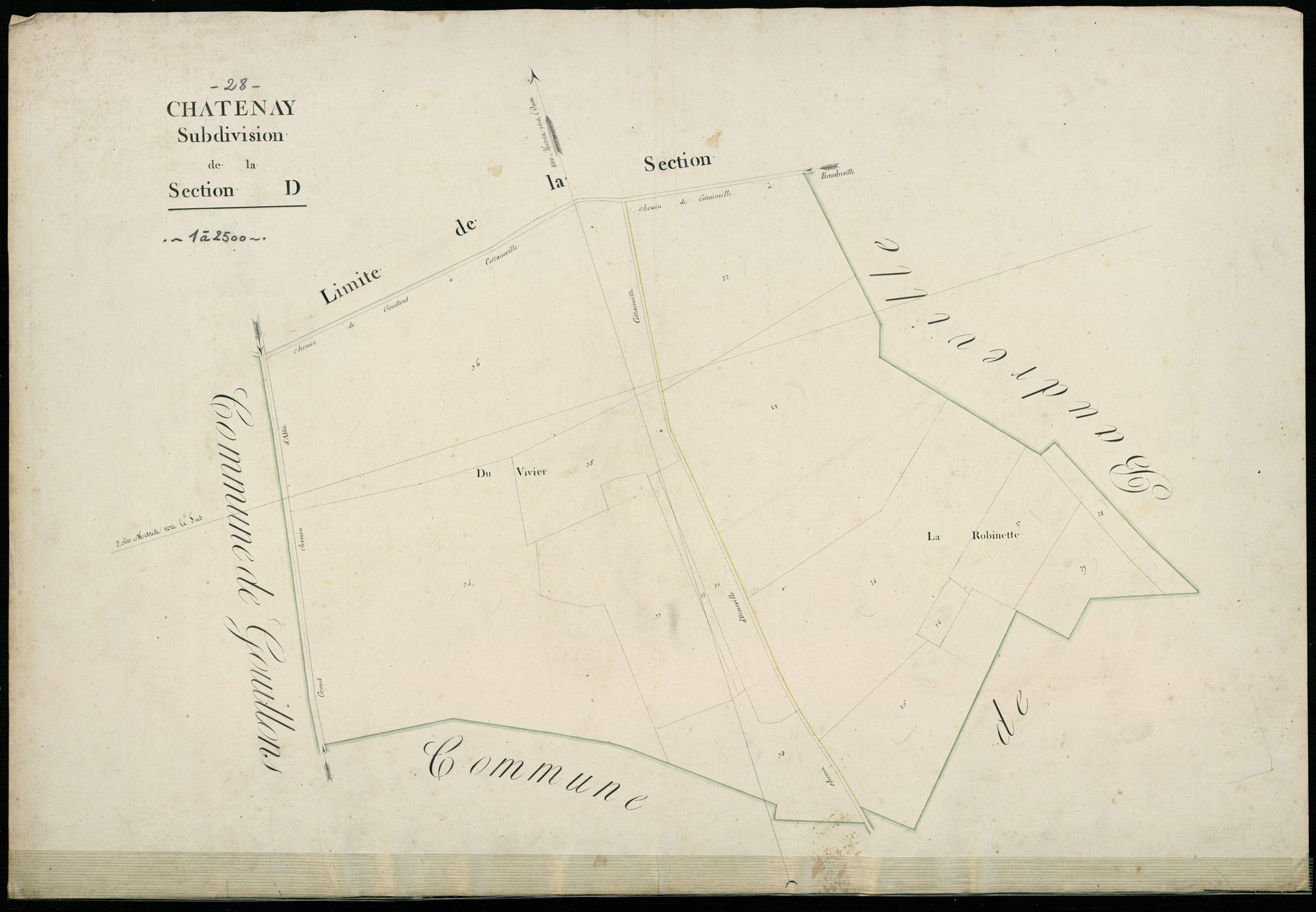 Subdivision de la section D, feuille 2.