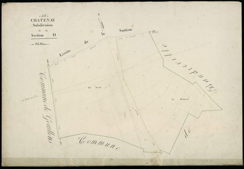 Subdivision de la section D, feuille 2.