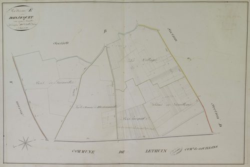 Section E, Bois Jacquet, en une feuille.