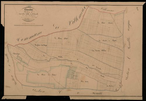 Section C, la Vallée de Saint-Evroult, feuille 1.