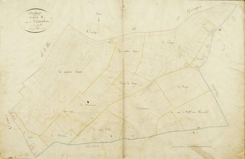 Section A, l'Entrimbert, en une feuille / Levée par Delié, géomètre.