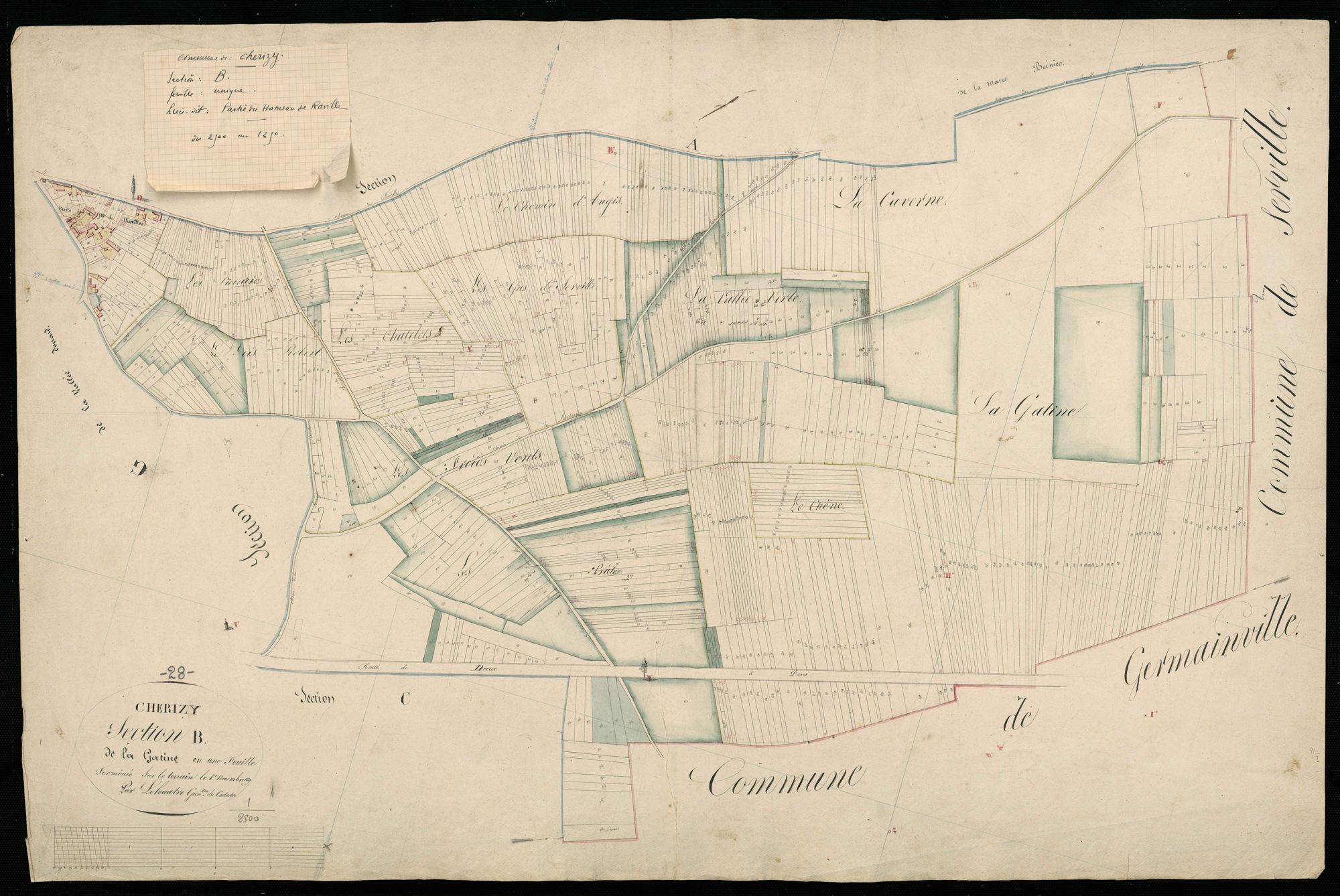 Section B, la Gatine, en une feuille.