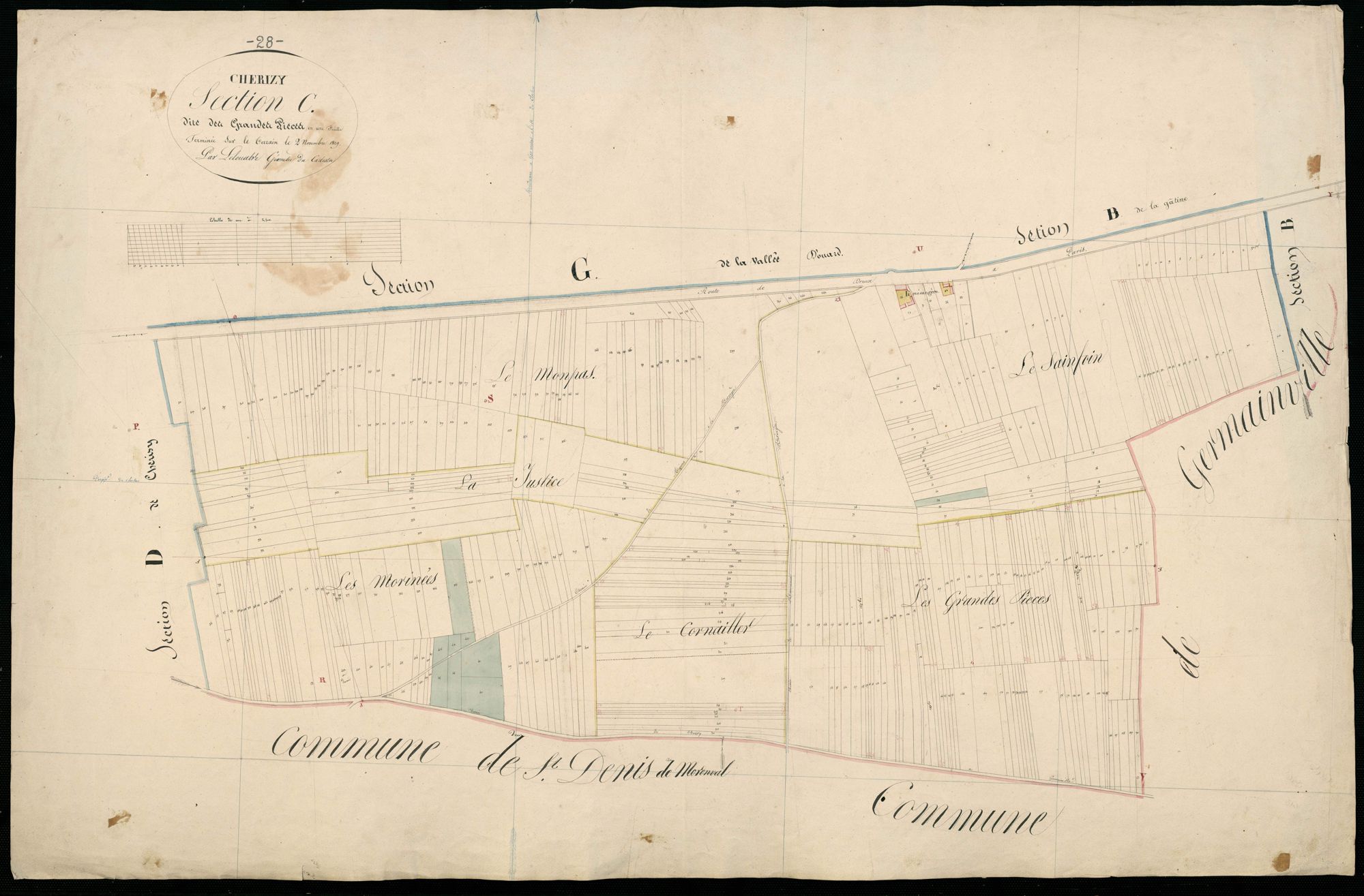 Section C, les Grandes Pièces, en une feuille.