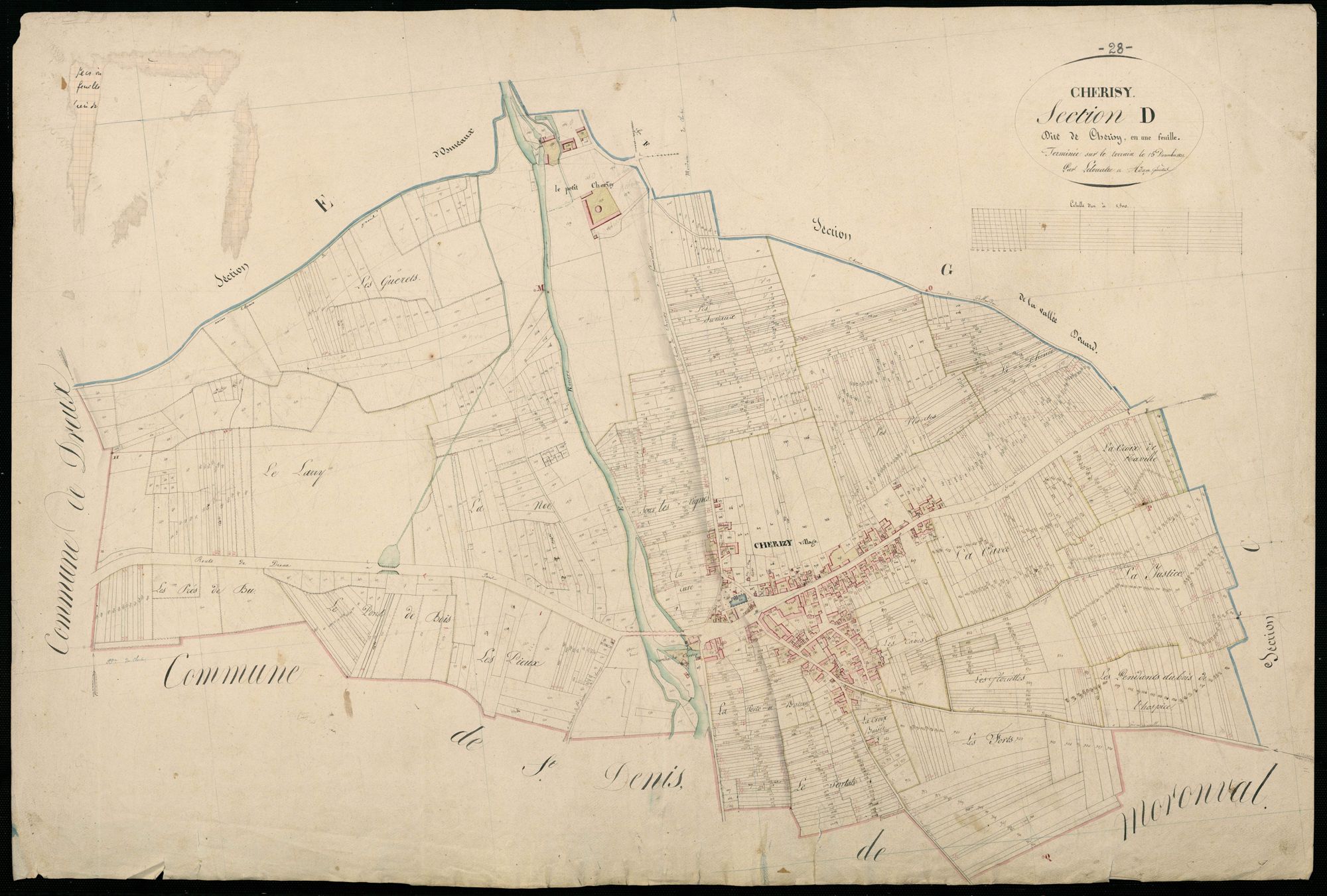 Section D, Cherisy, en une feuille.