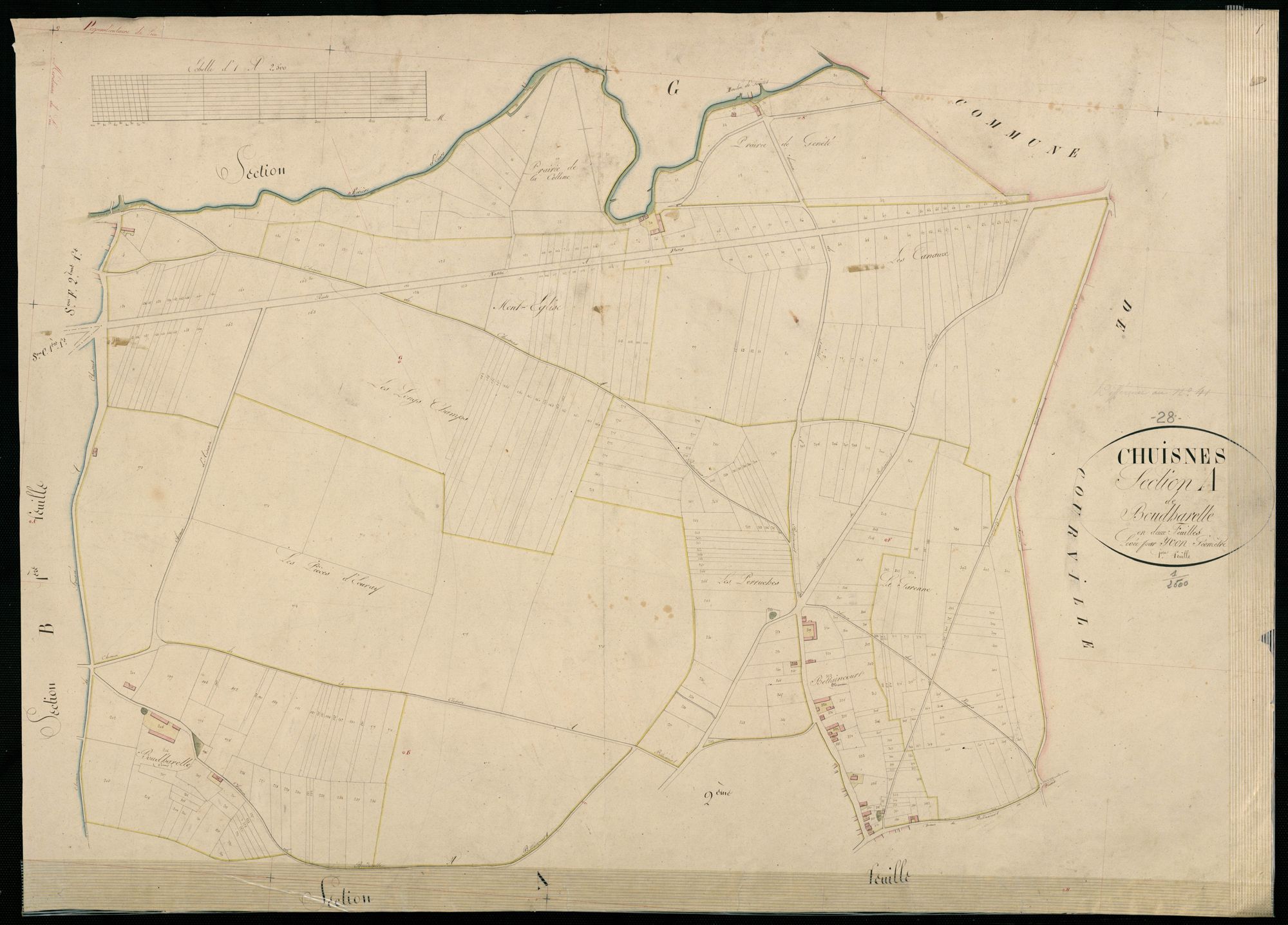 Section A, Boudharelle, feuille 1.