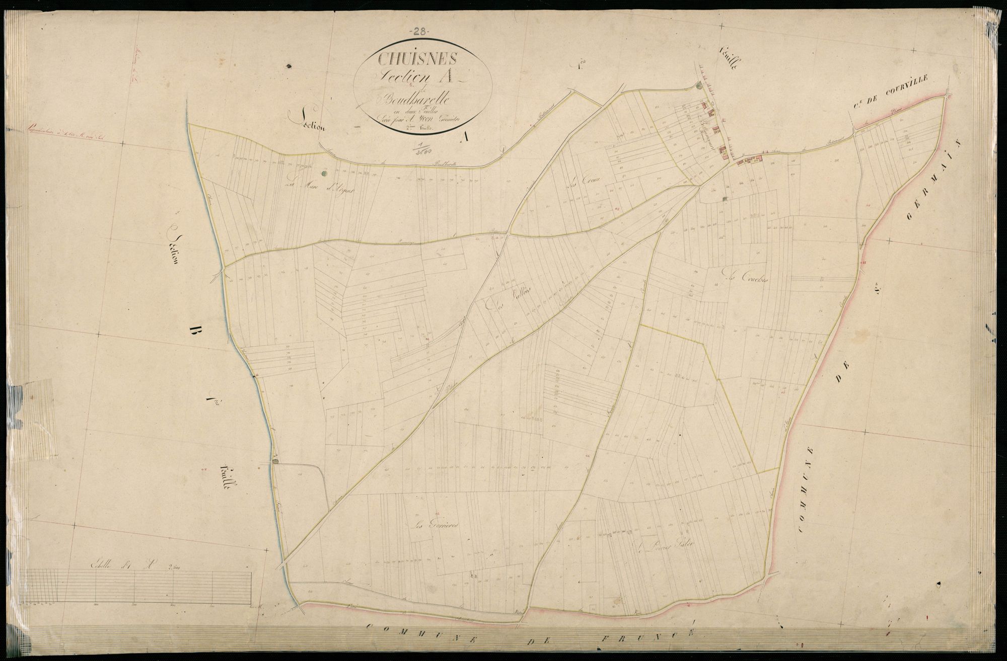 Section A, Boudharelle, feuille 2.