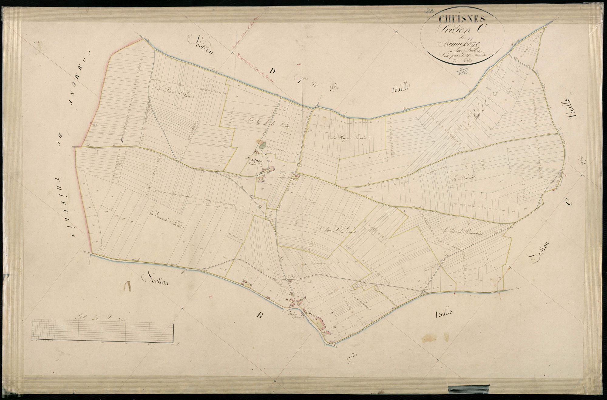 Section C, Beauchêne, feuille 2.