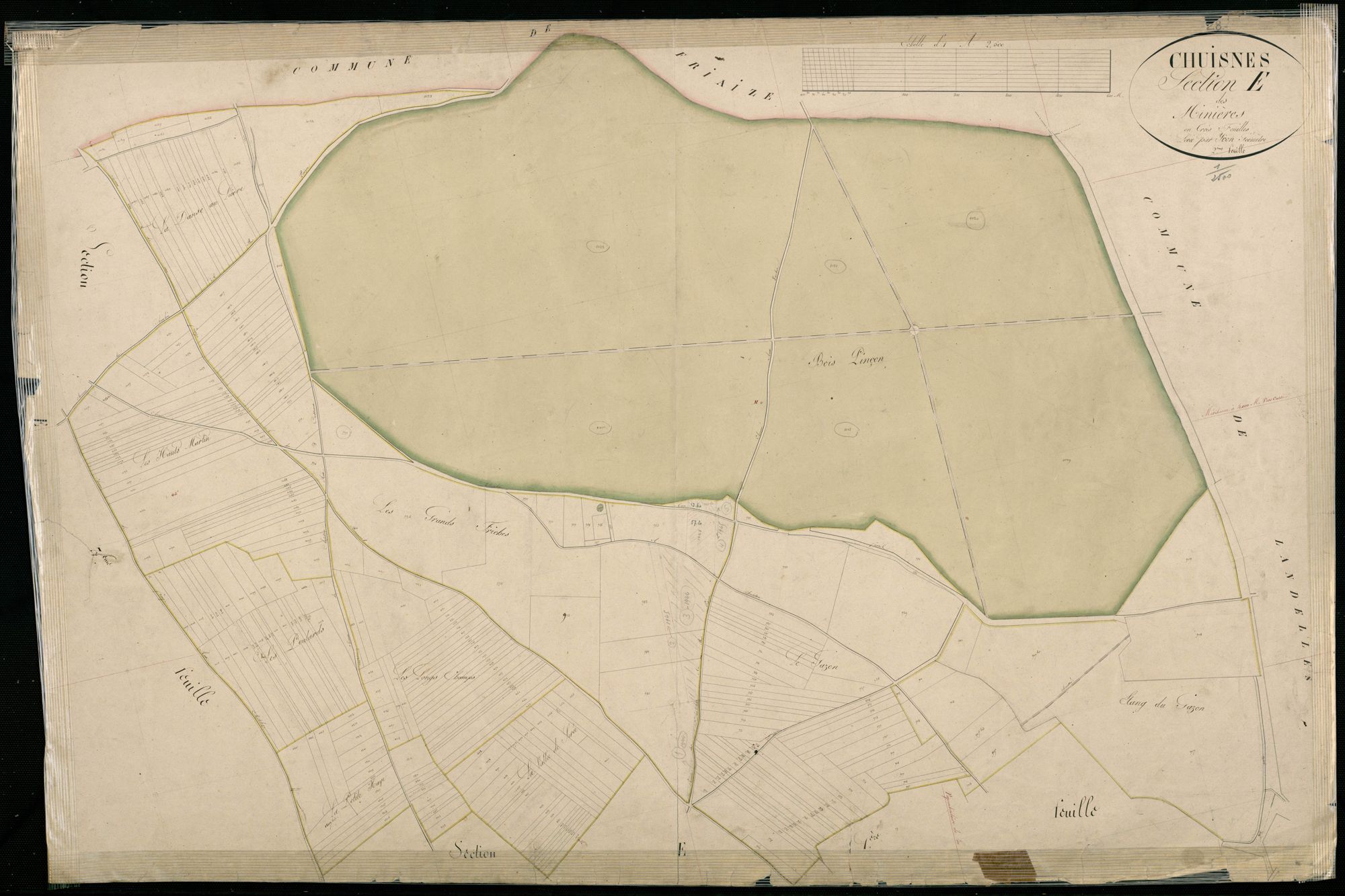 Section E, les Minières, feuille 2.