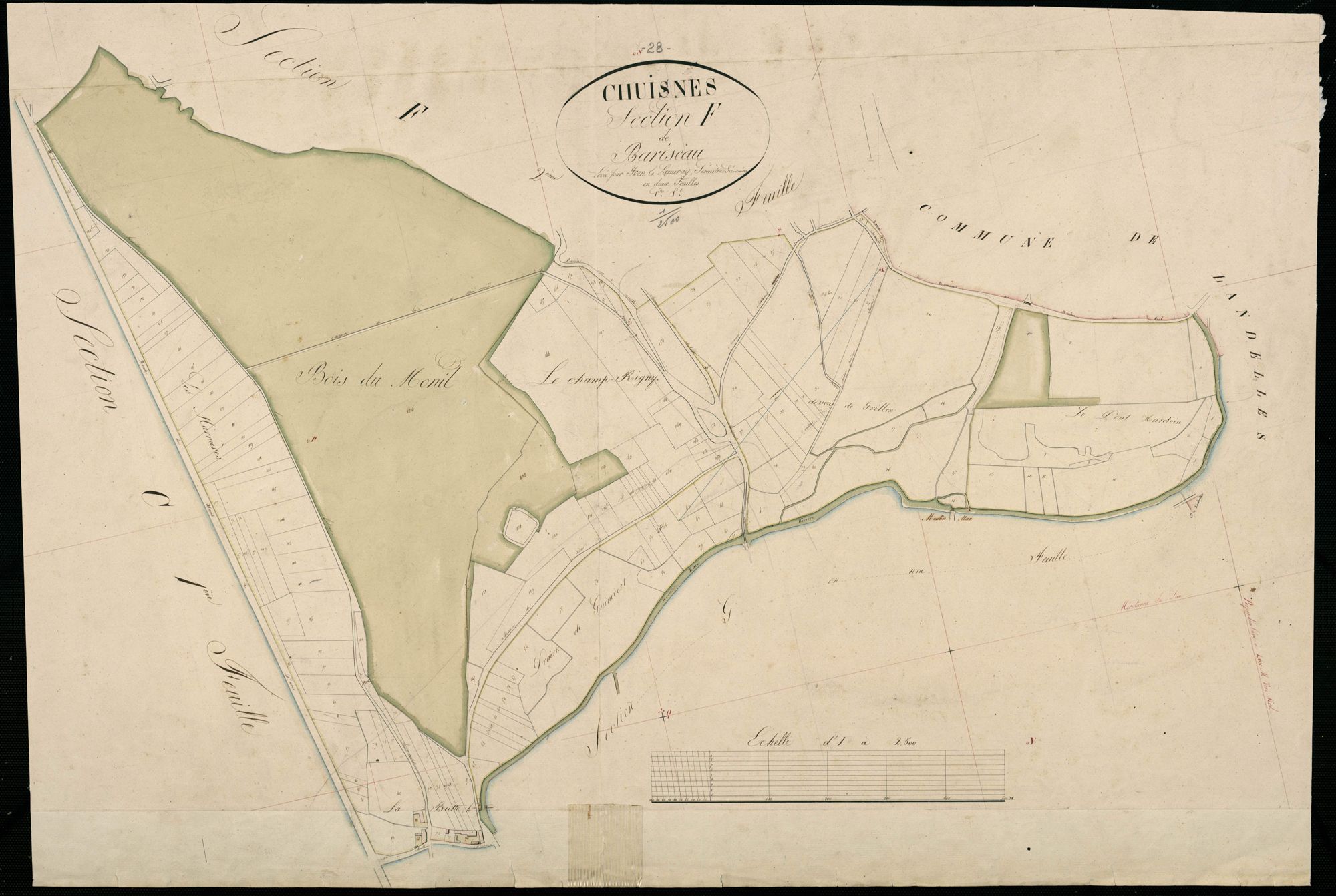 Section F, le Bariseau, feuille 1.