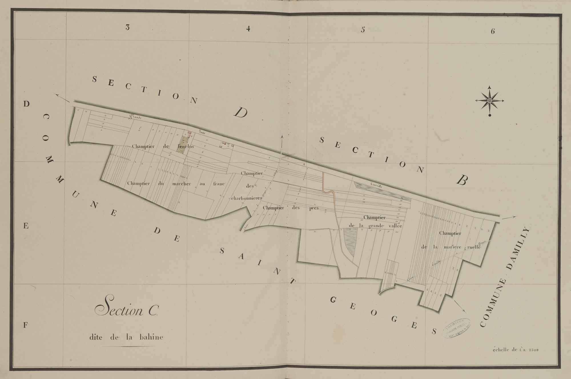 Section C, la Bahine, en une feuille.