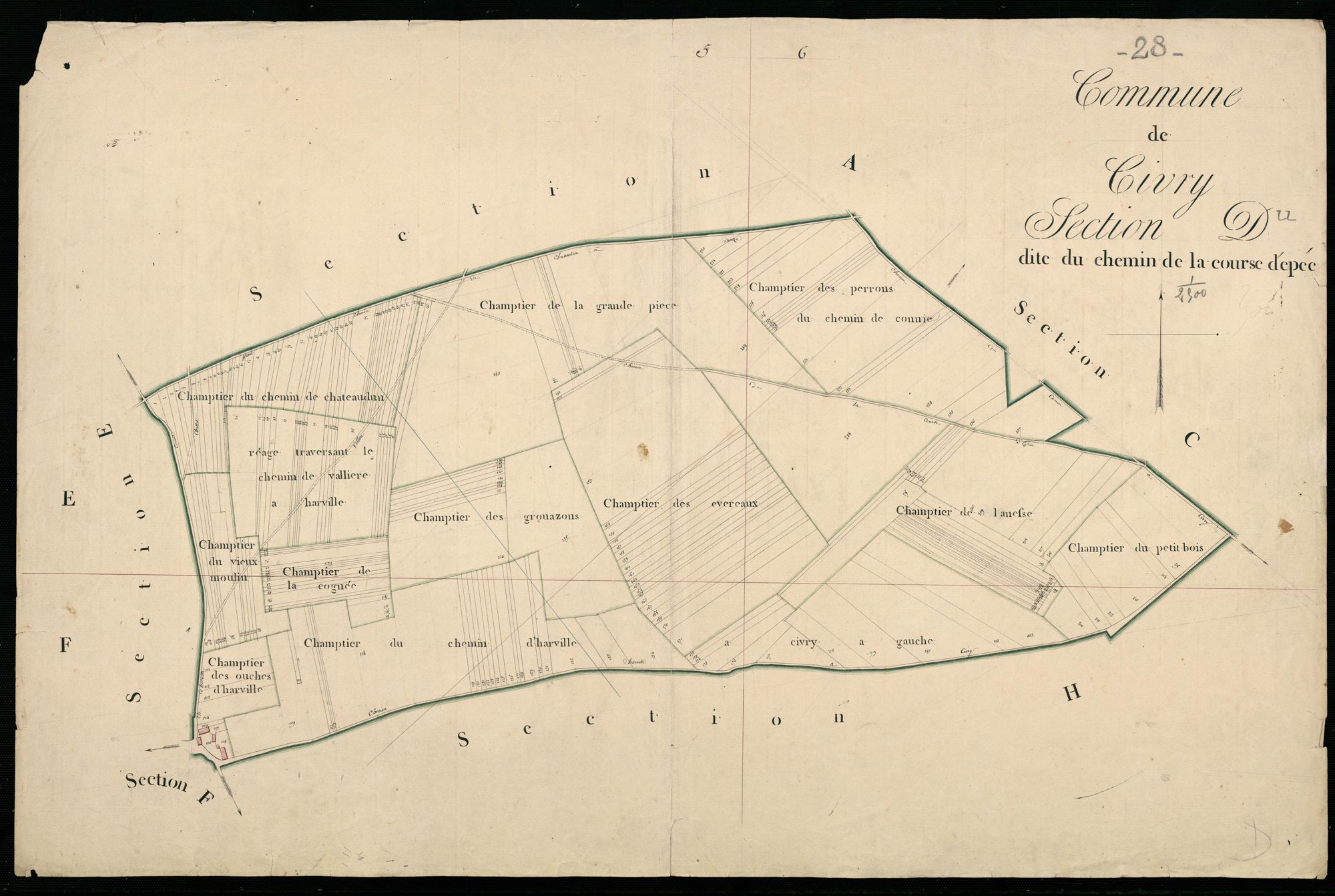 Section D, le Chemin de la Course d'Epée.