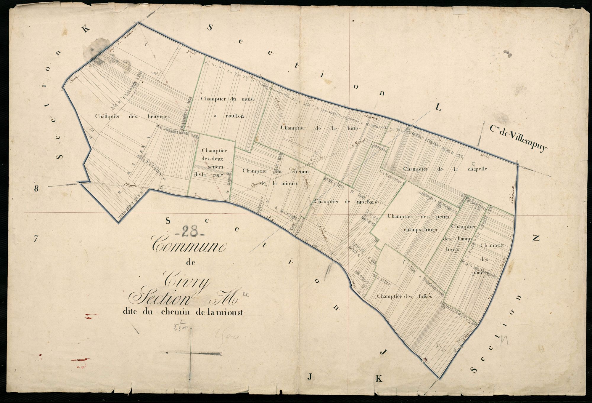 Section M, le Chemin de la Mioust.