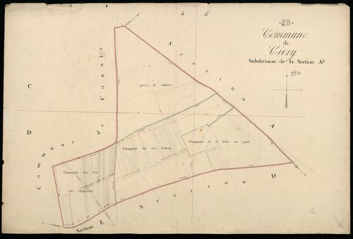 Subdivision de la section A, feuille 2.